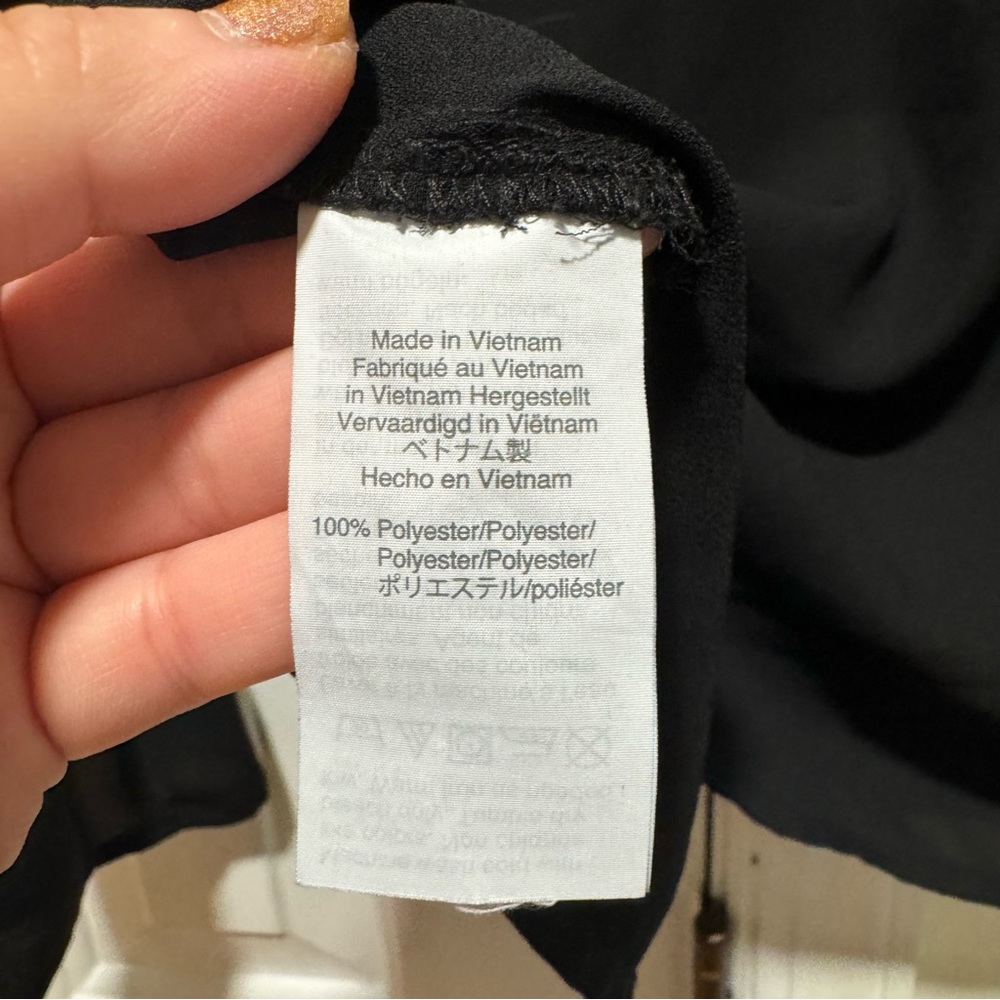 J. Crew Mercantile Black Tie Sleeve Blouse top shirt 00 - Picture 14 of 14